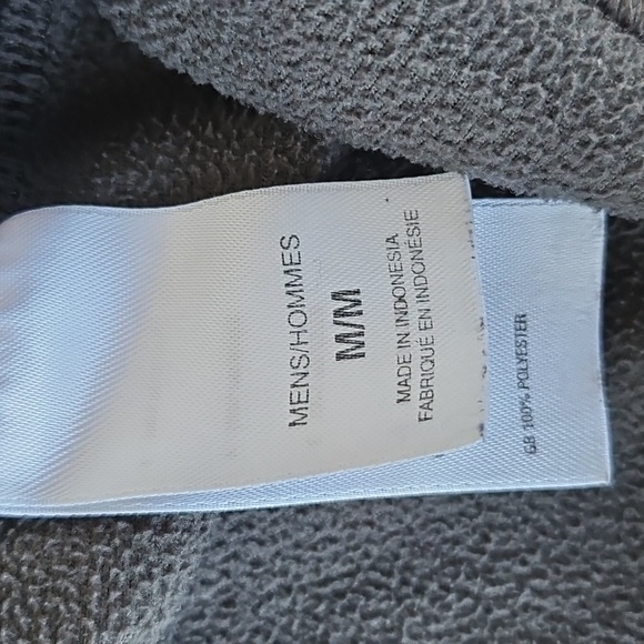 THE NORTH FACE TKA 100 1/4 Zip Fleece Pullover Grey Lightweight M/M - Picture 7 of 8